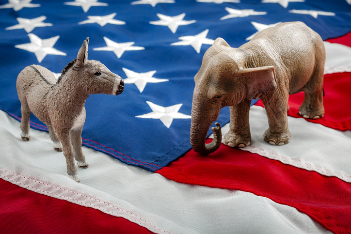 Republican and Democratic Mascots