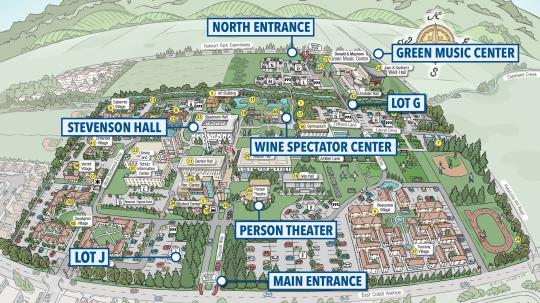 Sonoma State Campus Map