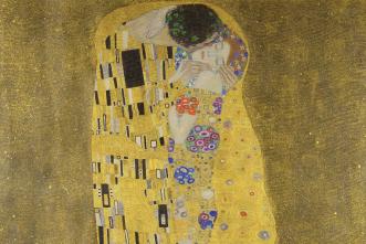 The Kiss painting by Gustav Klimt