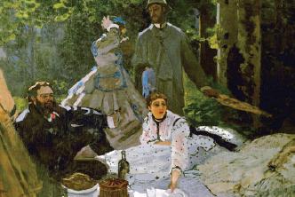 Dejeuner Sur L'herbe - The Picnic, a painting by Claude Monet