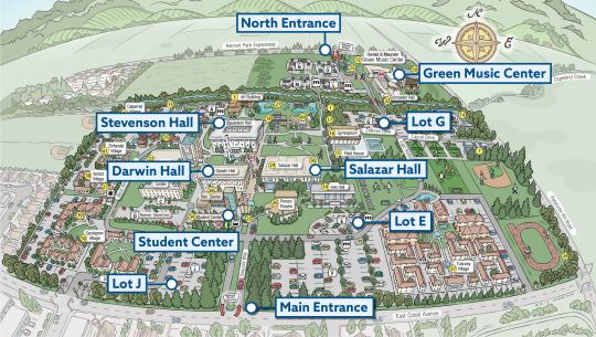 SSU Campus Map - OLLI Class Locations